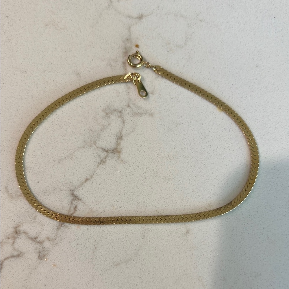 14k gold plated anklet Elegant Gold Chain Bracelet